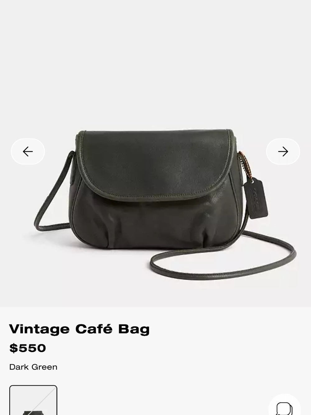 Vintage Coach Café Bag 4111 Black Leather Crossbody Made in USA - Picture 10 of 12